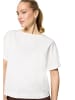 Zero  Baumwoll-T-Shirt mit Stickerei in Cream/Cream