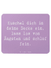 Mr. & Mrs. Panda Mouse Pad Spruch Alleine schlafen lernen mit Sp... in Lavendeltraum