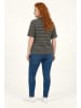 Shape Of You Blouse in Schwarz-Weiß
