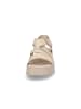 rieker Plateau Sandale in Beige