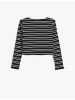KOTON T-shirt in Schwarz Gestreift