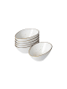 Ritzenhoff & Breker 6er Set Dipschalen Cosmo 11,5 x 8,5 cm in grau