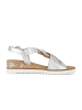 Gabor Comfort Plateau Sandalen in silber