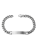 Adeliás Unisex Armband aus Edelstahl 20,5 cm in silber