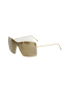 Frankie Morello Gold Metallic Faser Damen Sonnenbrille