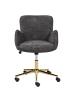 Beliani Bürostuhl MISORELA in Grau/Gold/Schwarz - (W) 60 x (H) 80 x (L) 60 cm