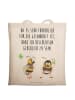 Mr. & Mrs. Panda Tote Bag Hummeln Kleeblatt mit Spruch in Creme
