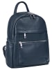 Samantha Look Rucksack echt Leder in blau