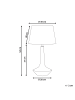 Beliani Tischleuchten GODAWARI in Braun/Beige - (W) 30 x (H) 54 x (L) 30 cm