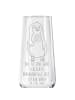 Mr. & Mrs. Panda Champagnerglas Pinguin Lolli mit Spruch in Transparent