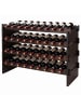 relaxdays Weinregal in Braun - (B)85 x (H)55 x (T)25,5 cm