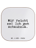 Mr. & Mrs. Panda gläseruntersetzer Mir reicht es! Ich... mit Spruch in Weiß