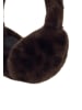 Faera Ohrwärmer mit Kunstfell in Dunkelbraun
