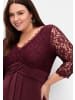 sheego Abendkleid in burgund