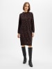 Olsen Sweatkleid in schoko schwarz - 0001