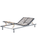 Beliani Manuell Verstellbarer Lattenrost COMFORT in Silber
