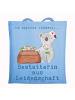Mr. & Mrs. Panda Tote Bag Bestatterin Leidenschaft mit Spruch in Sky Blue