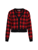 myMo ROCKS Cardigan in black dark red