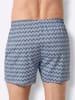 WITT WEIDEN Boxershorts in bleu-bedruckt + grau-bedruckt