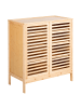 Beliani Schuhschrank MIDWOOD in Braun - (W) 80 x (H) 88 x (L) 40 cm