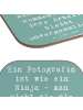 Mr. & Mrs. Panda Glasuntersetzer Spruch Fotografin Ninja mit Spruch in Meeresbrise