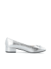 Bianco Ballerinas in Silver