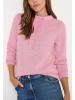 Cecil Melange Rib Funnel Neck in Dark Blossom Melange