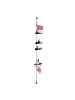 relaxdays Duschregal in Schwarz - (H)99–311 cm