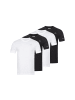 Kappa Kappa 4er Set T-Shirt BASIC in 2xWeiß/2x Schwarz