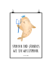 Mr. & Mrs. Panda Poster Sprüche Sternzeichen Wassermann mit Spruch in Weiß