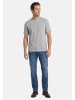 Redmond T-Shirt Basic in Grau / schwarz