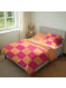 Sansibar Sansibar Bettwäsche Chessboard, 155 x 220 cm, Pink/Orange