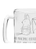 Mr. & Mrs. Panda Gravur Bierkrug Fledermaus Sitzen mit Spruch in Transparent