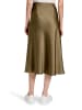 BETTY & CO Satinrock mit elastischem Bund in Dusty Olive