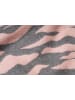 styleBREAKER Zebra Muster Schal in Rose-Grau