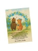 Mr. & Mrs. Panda Postkarte Bären Hochzeit Design mit Spruch in Weiß