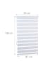 relaxdays Doppelrollo Klemmfix in Weiß - (B)81 x (H)156cm