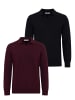 Felix Hardy Pullover in Schwarz-Bordeaux