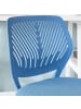 SoBuy Schreibtischstuhl in Blau - (B)55 x (H)77-89 x (T)55cm