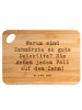 Mr. & Mrs. Panda Hackbrett Spruch Zahnarzt Detektiv mit Spruch in Braun