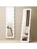 HOMCOM Ganzkörperspiegel-40L x 4B x 150H cm-Weiß