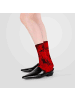 MUNADUNA Tie-Dye rote Socken
