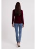 CASH-MERE.CH V-Ausschnitt Pullover in Rouge Noir