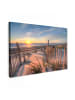 MuchoWow Leinwand bilder Sonnenuntergang Strand (BxH)