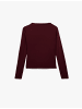 KOTON TSHIRT LS in Bordo