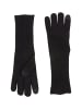 Camel Active Kaschmirhandschuhe mit Rippenstruktur in Schwarz