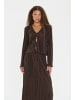 SAINT TROPEZ Strickjacke ZuniSZ Gerade Passform in Dark Oak