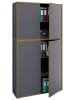 VCM  Büroschrank Aktenschrank Sideboard Salia 5fach in Anthrazit