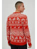 11 Project Norwegerpullover PRUwe 20714170 ME Modischer Strickpullover mit winterlichem Muster in Rot