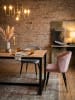 KADIMA DESIGN Esszimmertisch 120x60x76 cm Massivholz Metall Esstisch